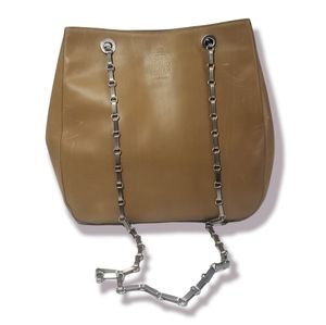 Vintage Mark Cross New York Leather Bag w/ Chain Strap